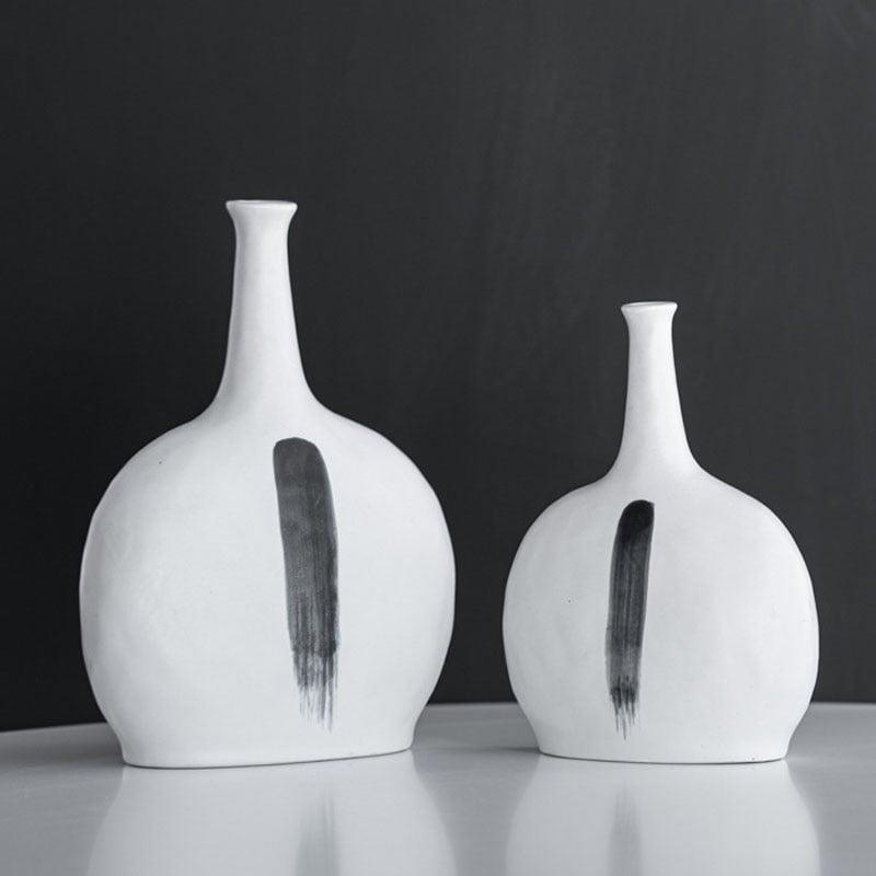 Nordic Ceramic Vase with Expressive Shapes and Refined Finish