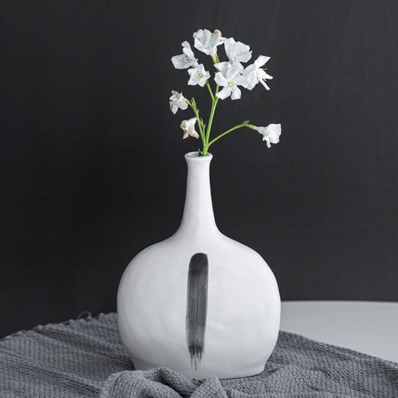 Nordic Ceramic Vase with Expressive Shapes and Refined Finish