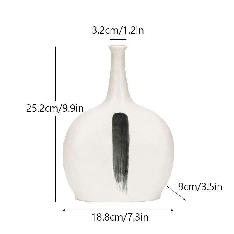 Nordic Ceramic Vase with Expressive Shapes and Refined Finish