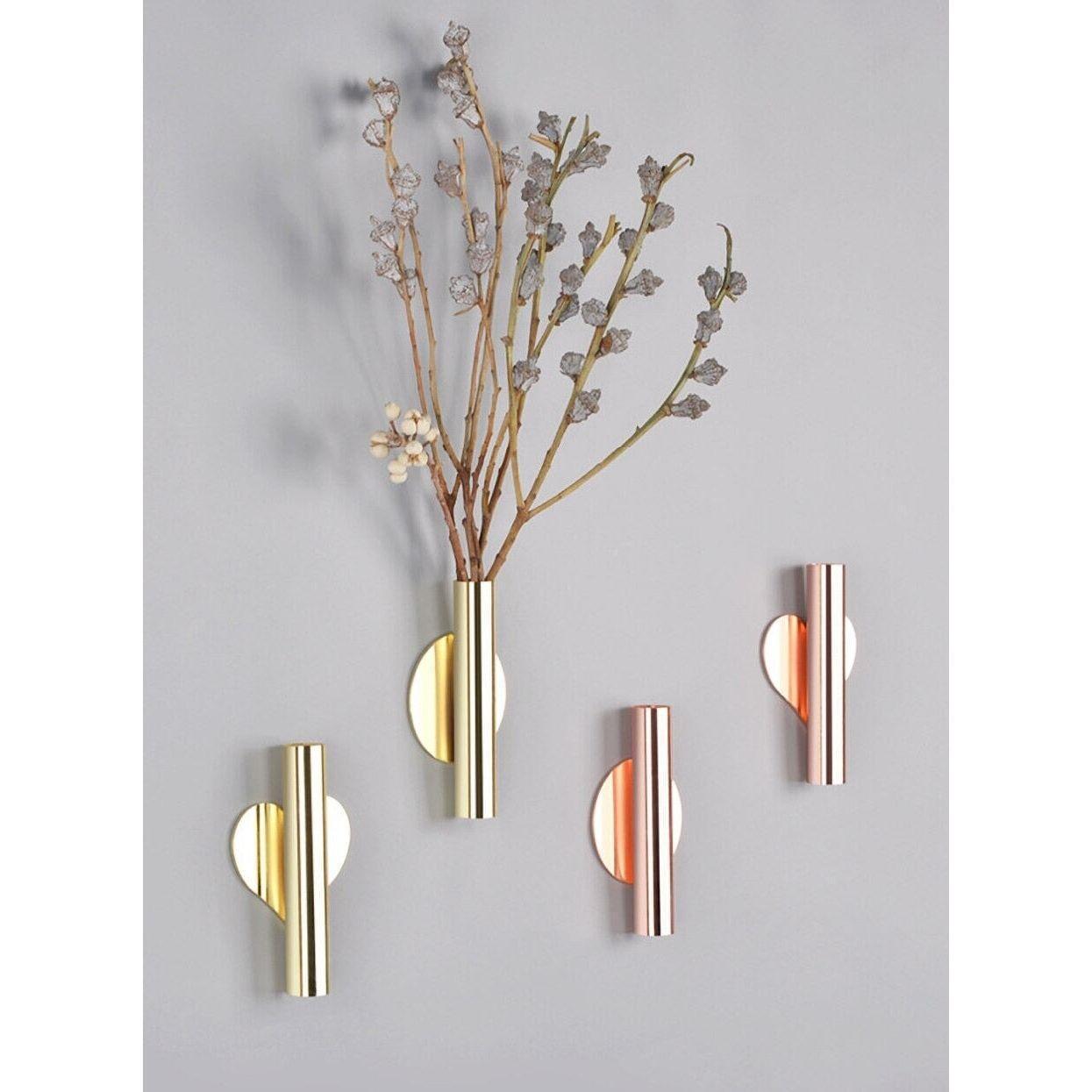 Metal Wall Vase – Set of 4 for Artificial Flowers