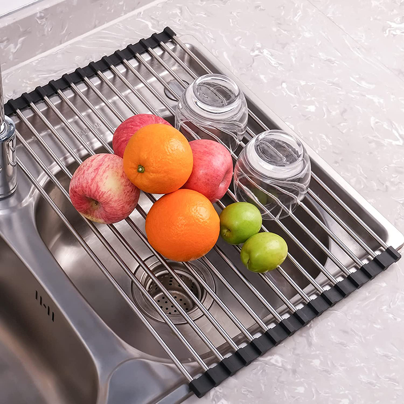 Foldable Draining Rack - Compact Design - Ideal for Small Kitchens