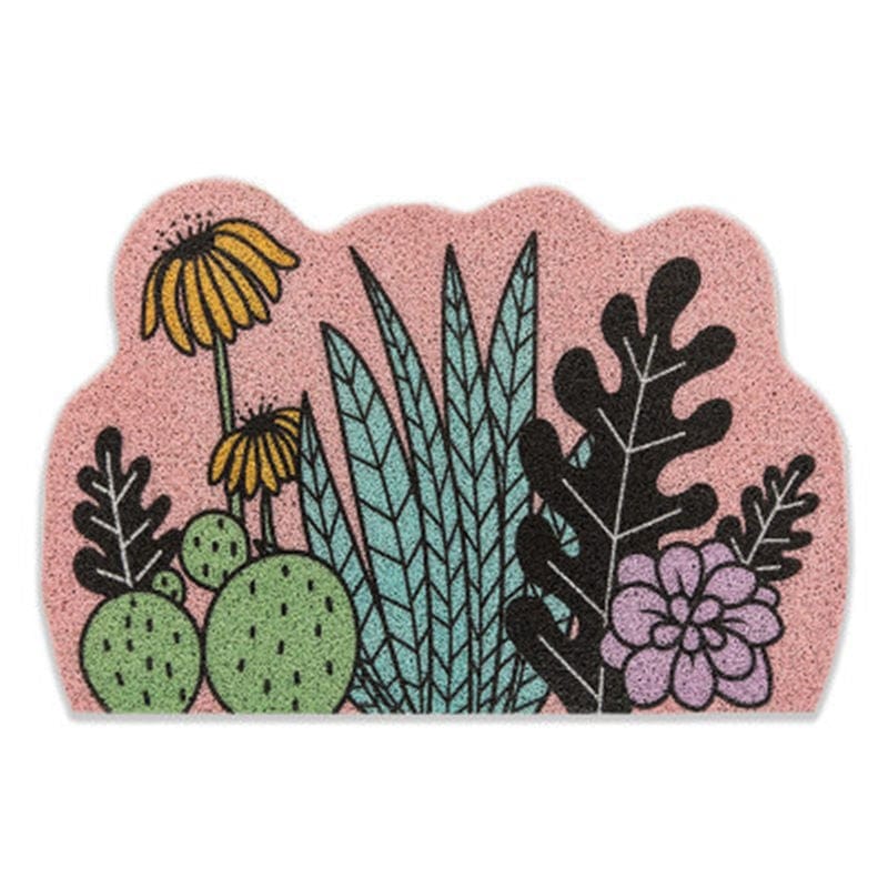 Trendy Nordic Cactus Rug - Washable and Durable Design