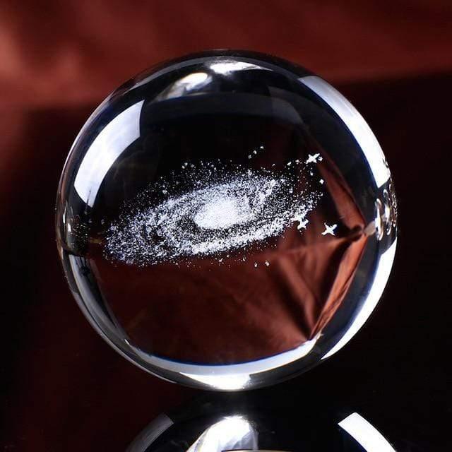 GalaxySphere - Crystal Ball with Milky Way Engraving